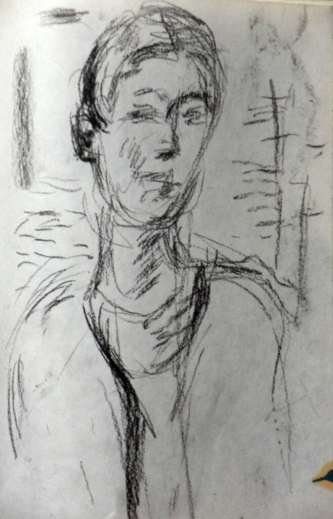 Tamyo Leonard, Porträt Papieraarbeit 27 x 18 cm