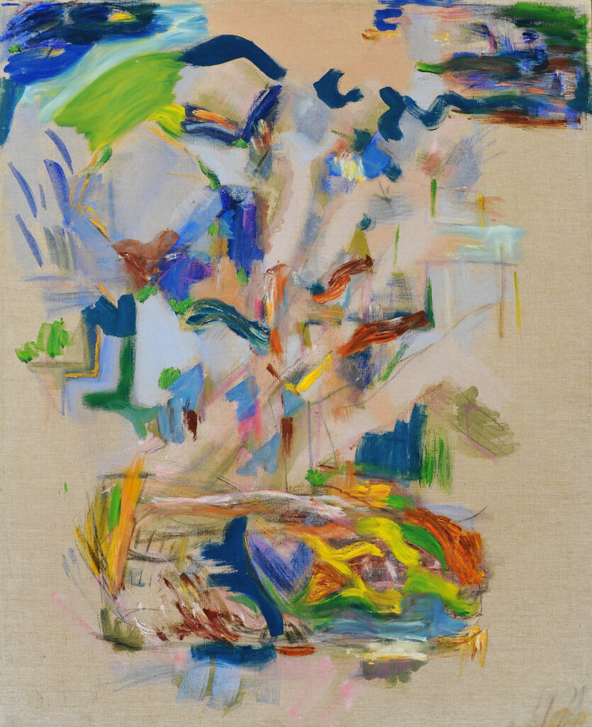 Tamyo Leonard, Supranaturalistische Vision, 1,60 m x 1,30 m, Öl, Mischtechnik auf Leinwand